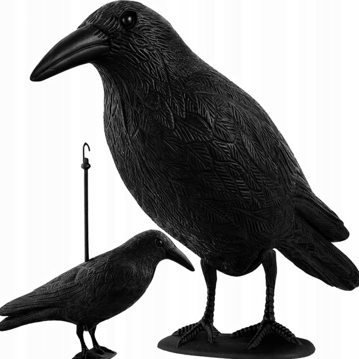 Bird repellent raven realistic for balcony garden pigeon starlings 35cm