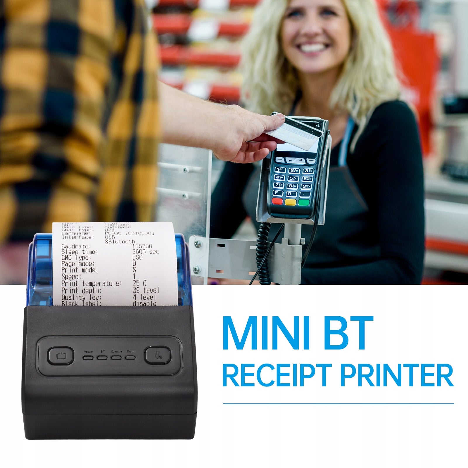 Bisofice 2 Inch Wireless 7J Portable Thermal Printer Brand no brand