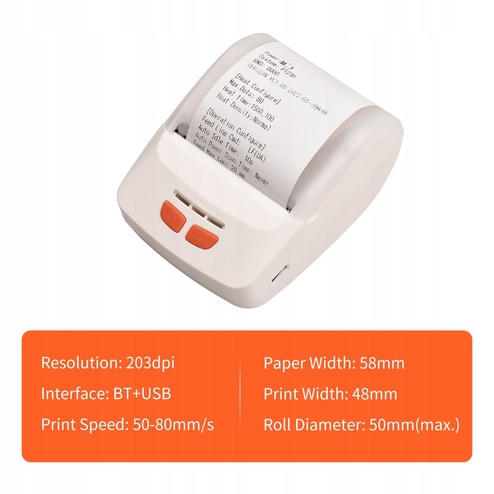 Bisofice Portable 58mm Mobile Printer 0Y Brand no brand