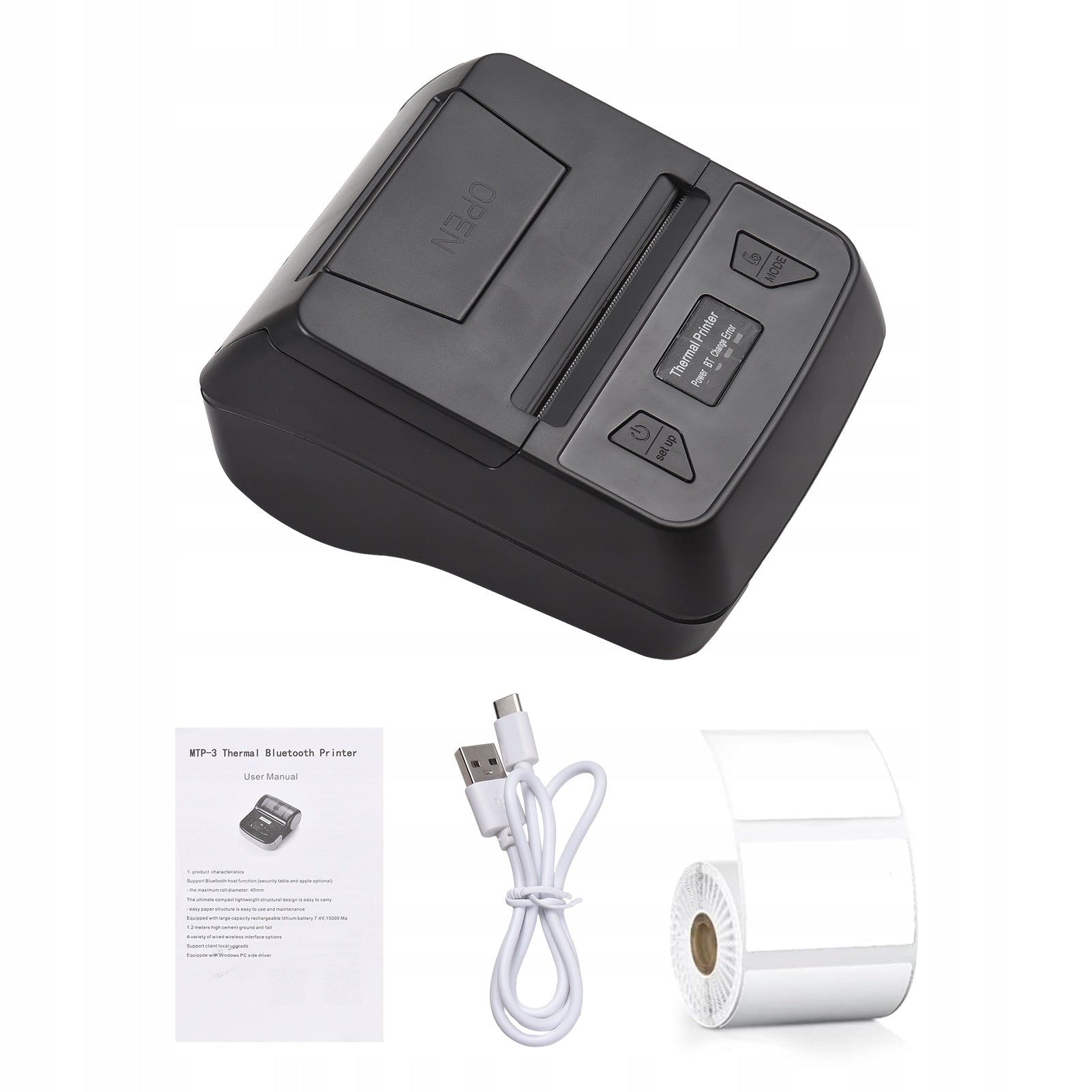 Bisofice Portable Supply Label 80mm Wireless Printer 57 Printing technology other