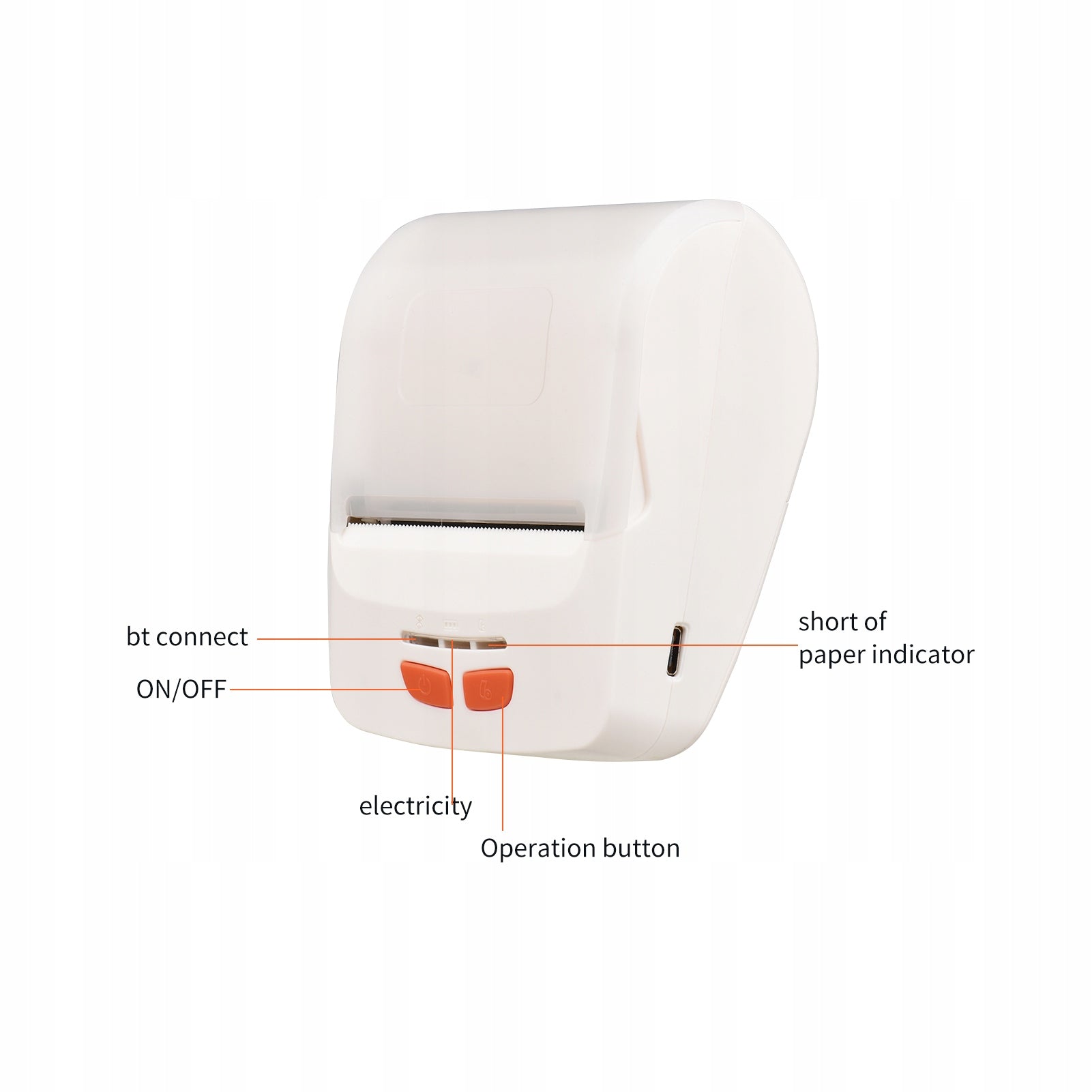 Bisofice Receiver Printer Portable 58mm Mobile UL Printer Printing technology other