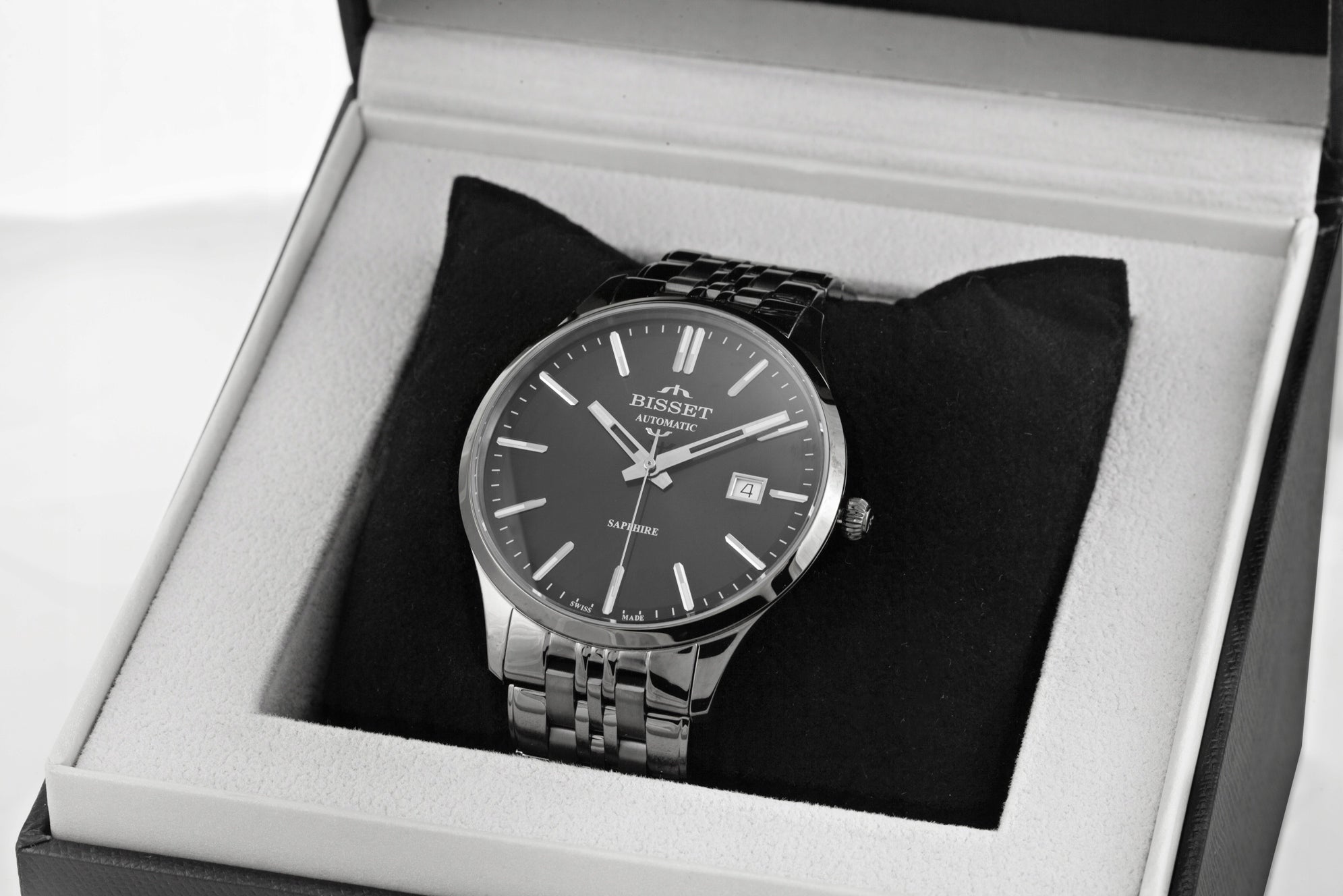 Bisset Men's Mechanical Watch on Bracelet BSMF37 Graphite/Graphite Model other
