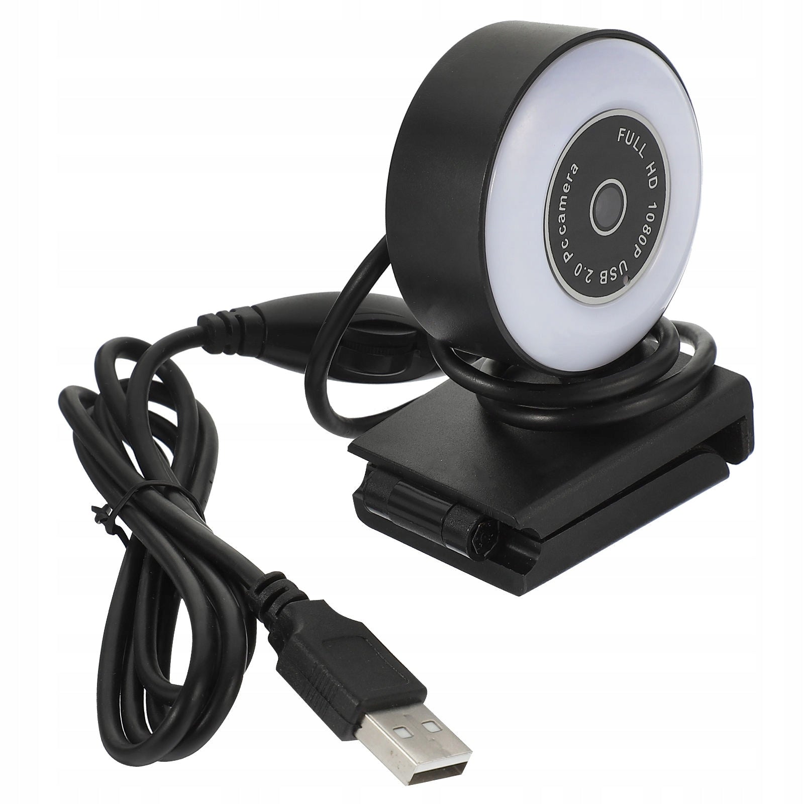 Black 1080P Hd Web Camera with Built-in Noise Reduction Mic
