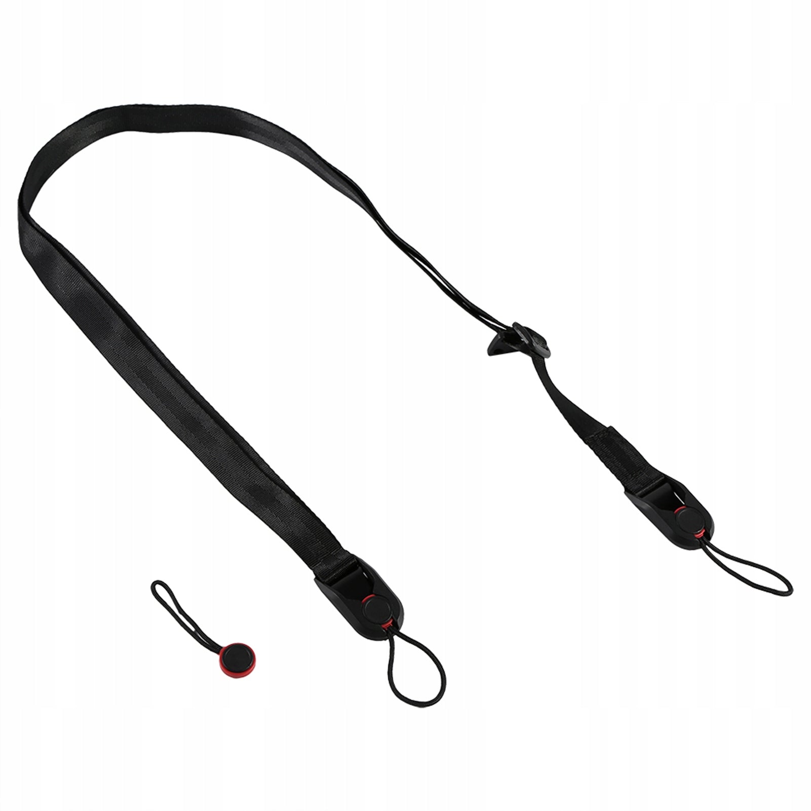Black Adjustable Camera Shoulder Strap with 7C Quick Buckle