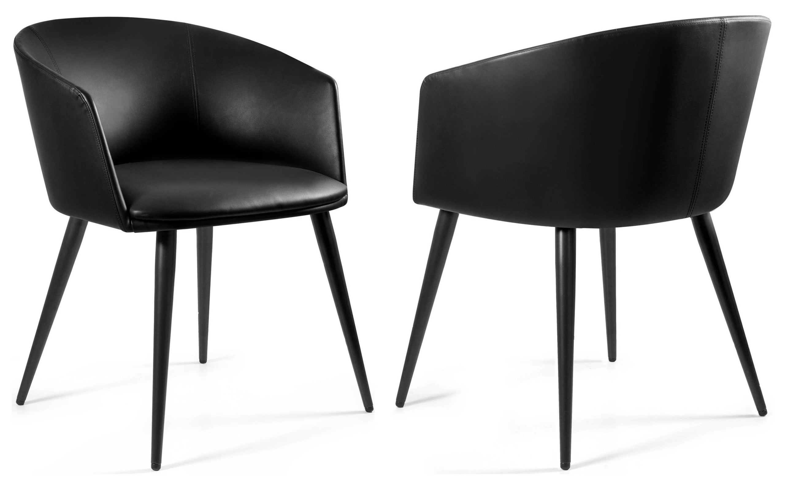 Black BARNEX Chair – Stationary Chair for Office and Waiting Room Packaging status original