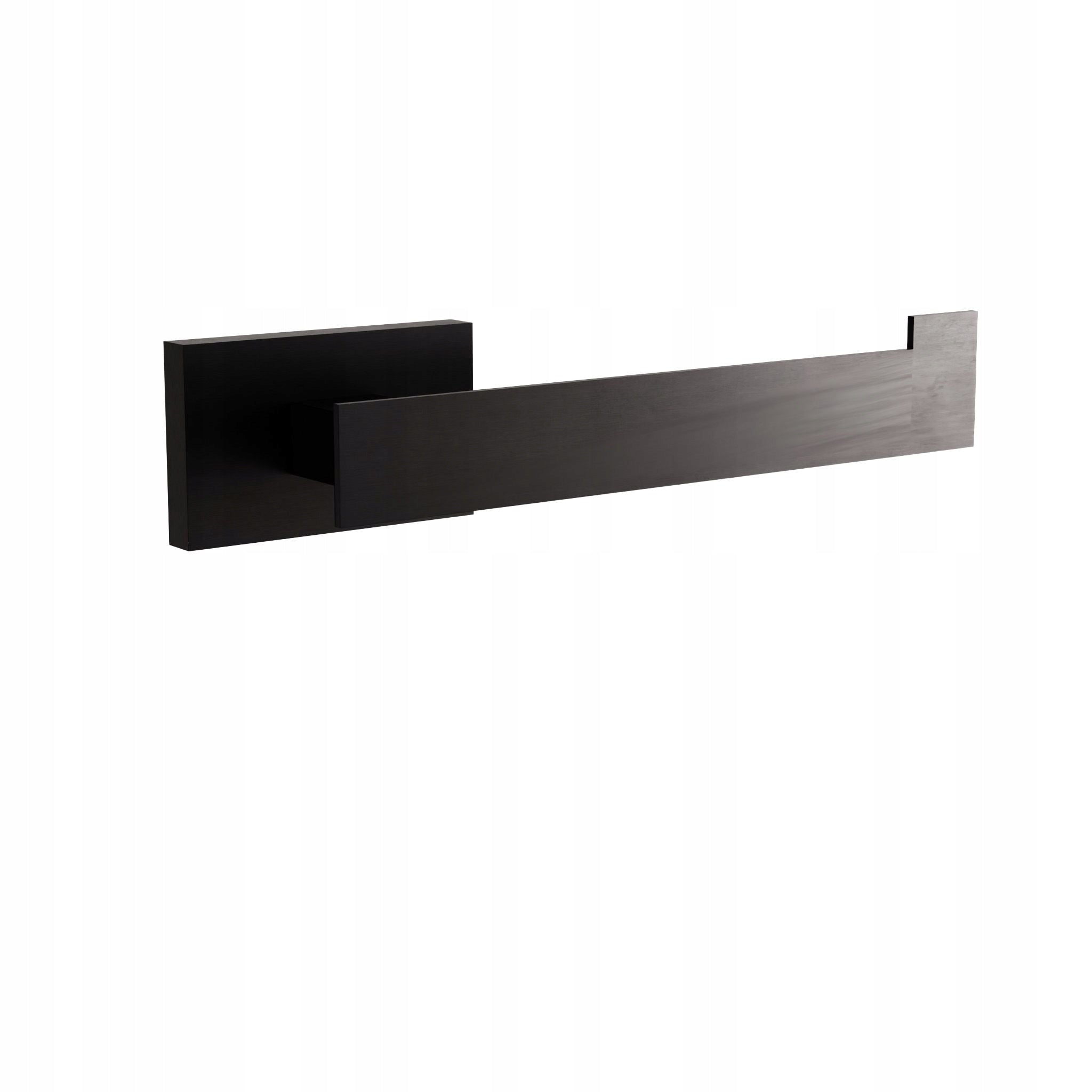 Black Bathroom Hanger Wall Mounted Towel Screwed Oste Black Mat