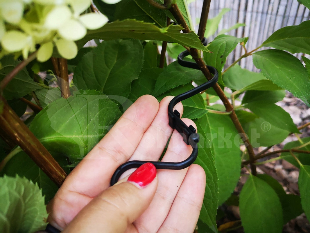 Black Clamp Support fi8 Cufflinks for Hydrangea Plant Flowers 50 pcs Set Number of pieces 50 pcs
