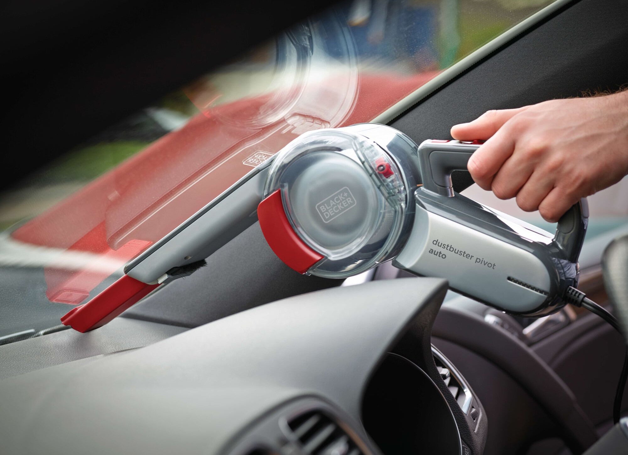 Black Decker 12V PV1200AV Cigarette Lighter Car Vacuum Cleaner Dominant color silver/gray