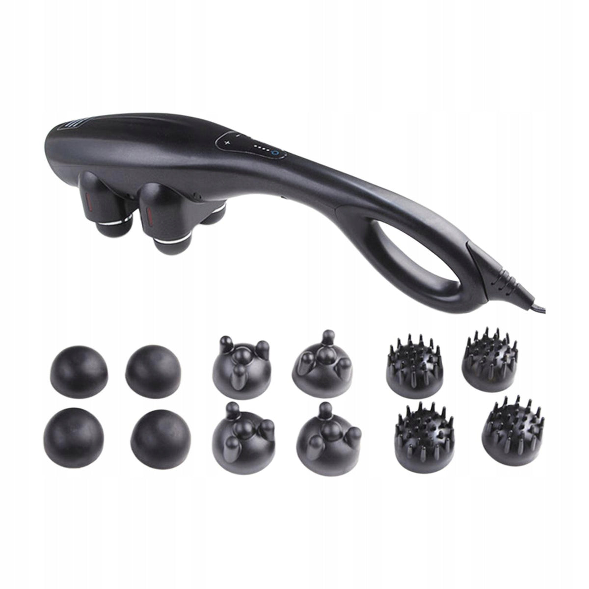 Black Electric Massage Machine Handheld Neck Back Massage Low Level