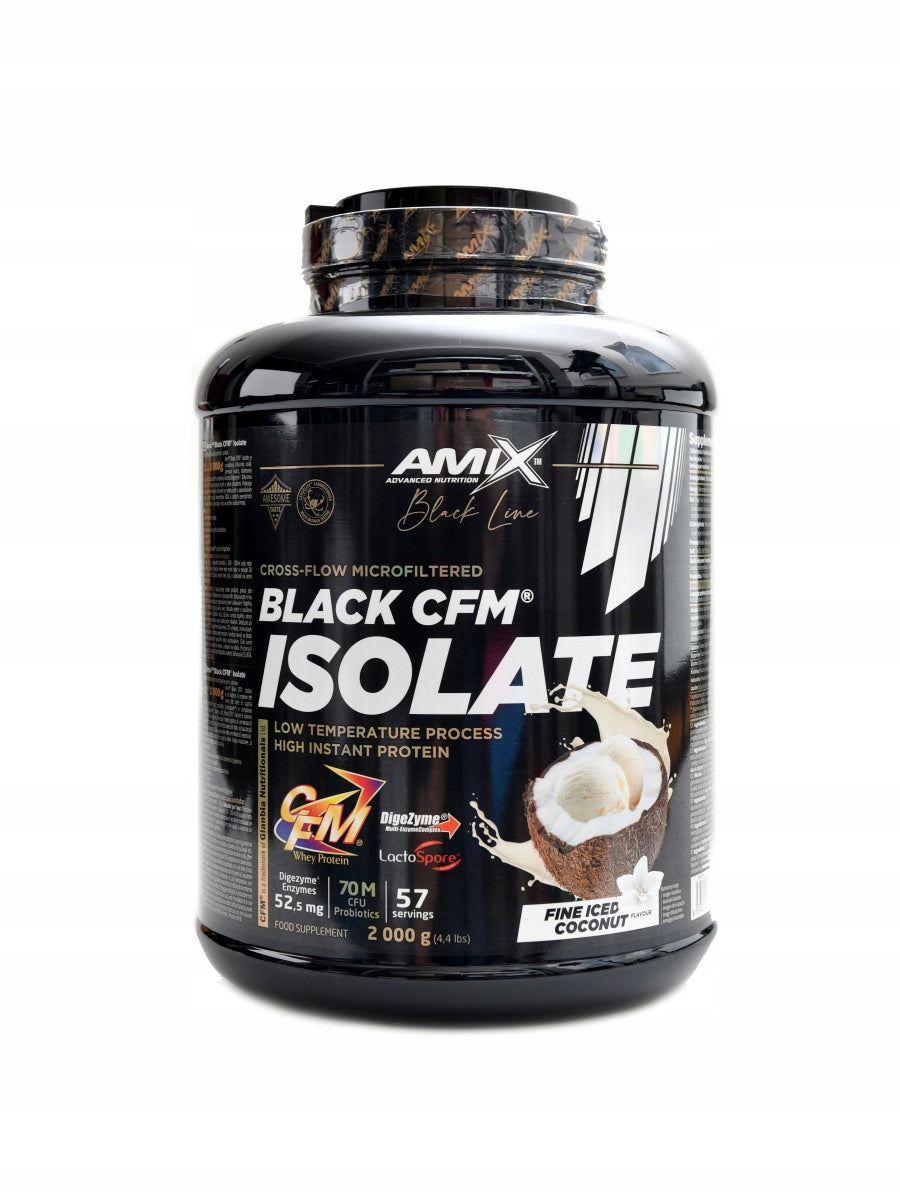 Black Line Black CFM Isolate 2000g fine iced coconut Expiration date up to 2 weeks after the purchase date