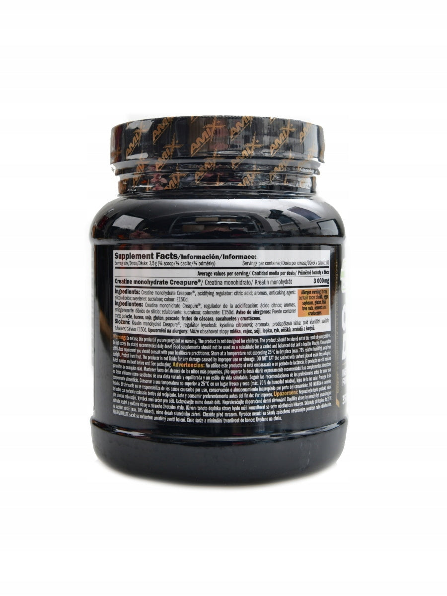 Black Line Creatine Creapure Powder Drink 350g orange Brand Amix