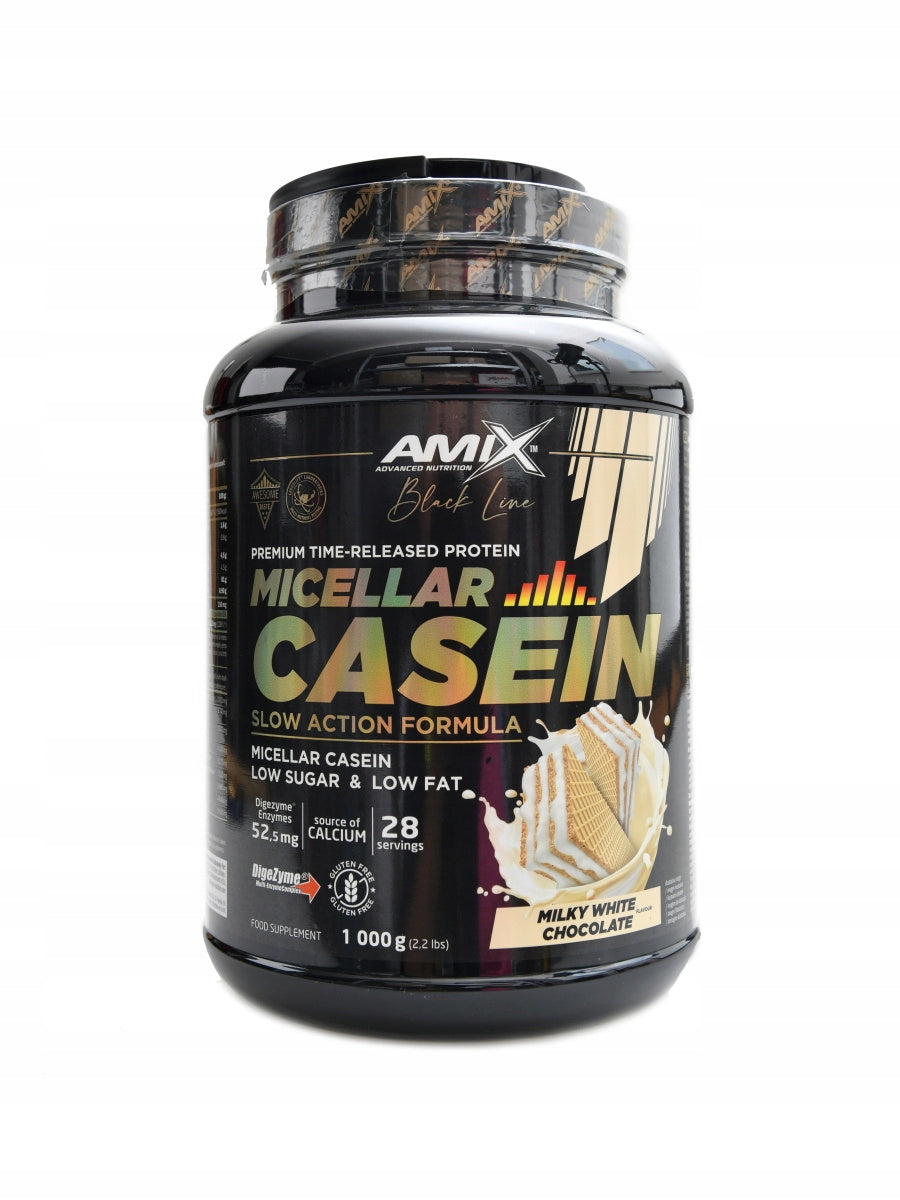 Black Line Micellar Casein 1000g milky white chocolate Expiration date up to 2 weeks after the purchase date
