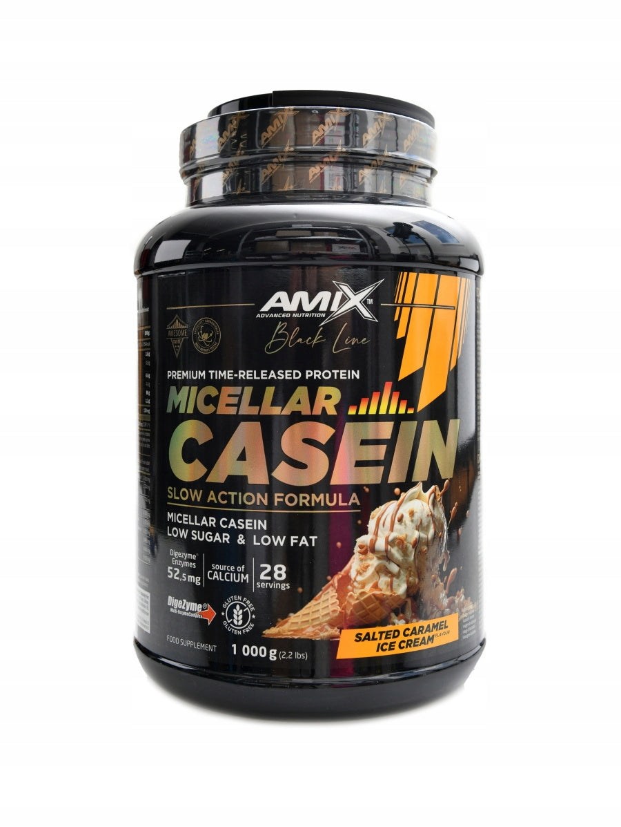 Black Line Micellar Casein 1000g salted caramel Expiration date up to 2 weeks after the purchase date