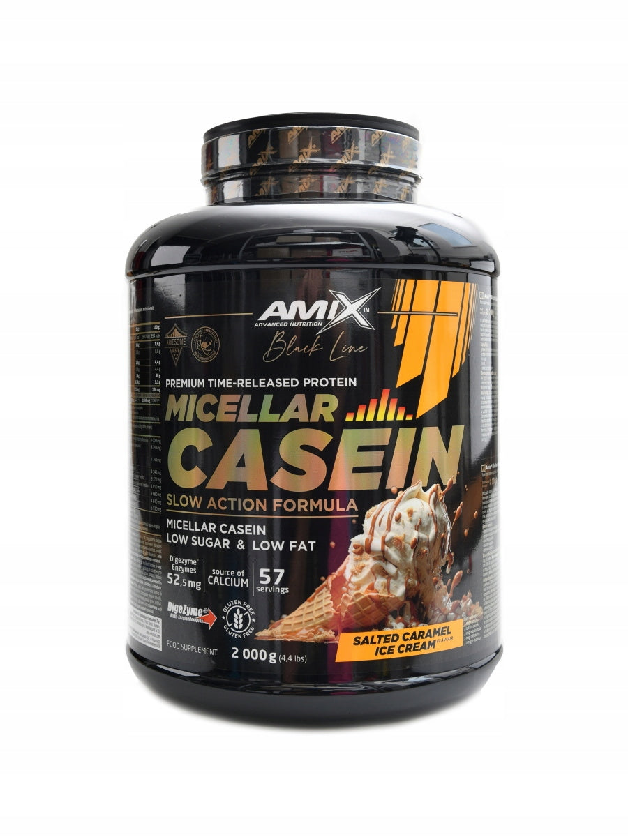 Black Line Micellar Casein 2000g salted caramel Expiration date not specified