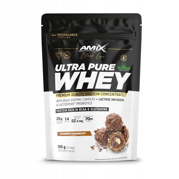 Black Line Ultra Pure Whey Protein 500g bombon crunchy