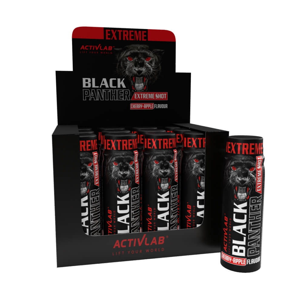 Black Panther EXTREME Shot 12 x 80 ml apple-cherry pre-workout