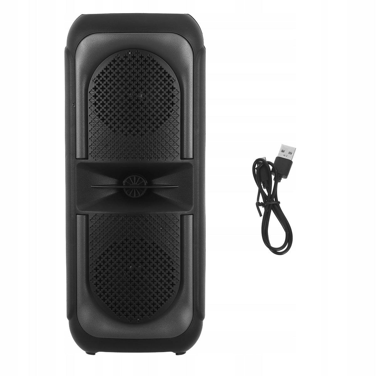 Black Portable Wireless Speaker with Card Slot for Outdoor Parties