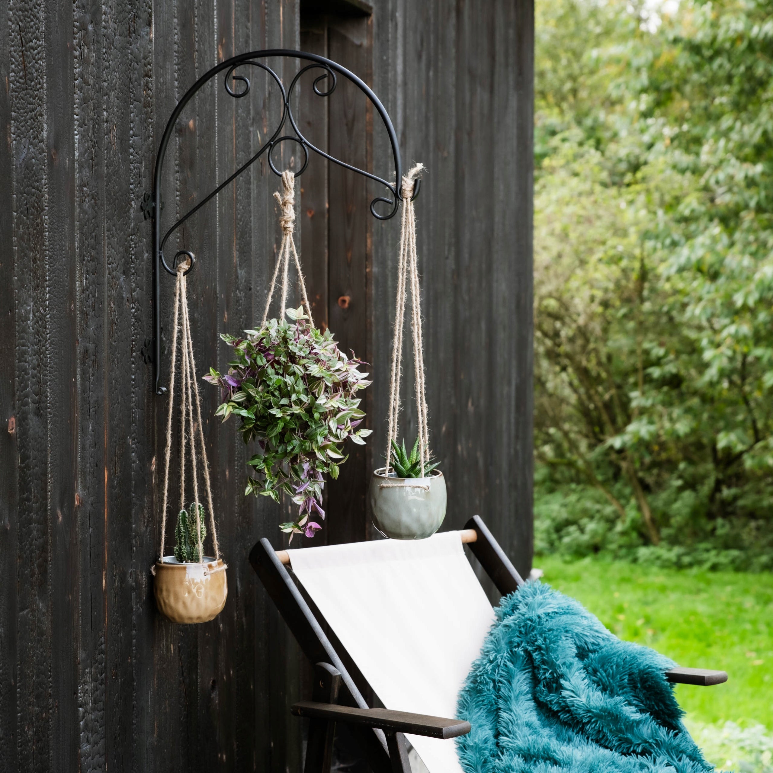 Black Wall Hanger Hook Holder for Flower Pots Flowers Lanterns EAN (GTIN) 5905965784093