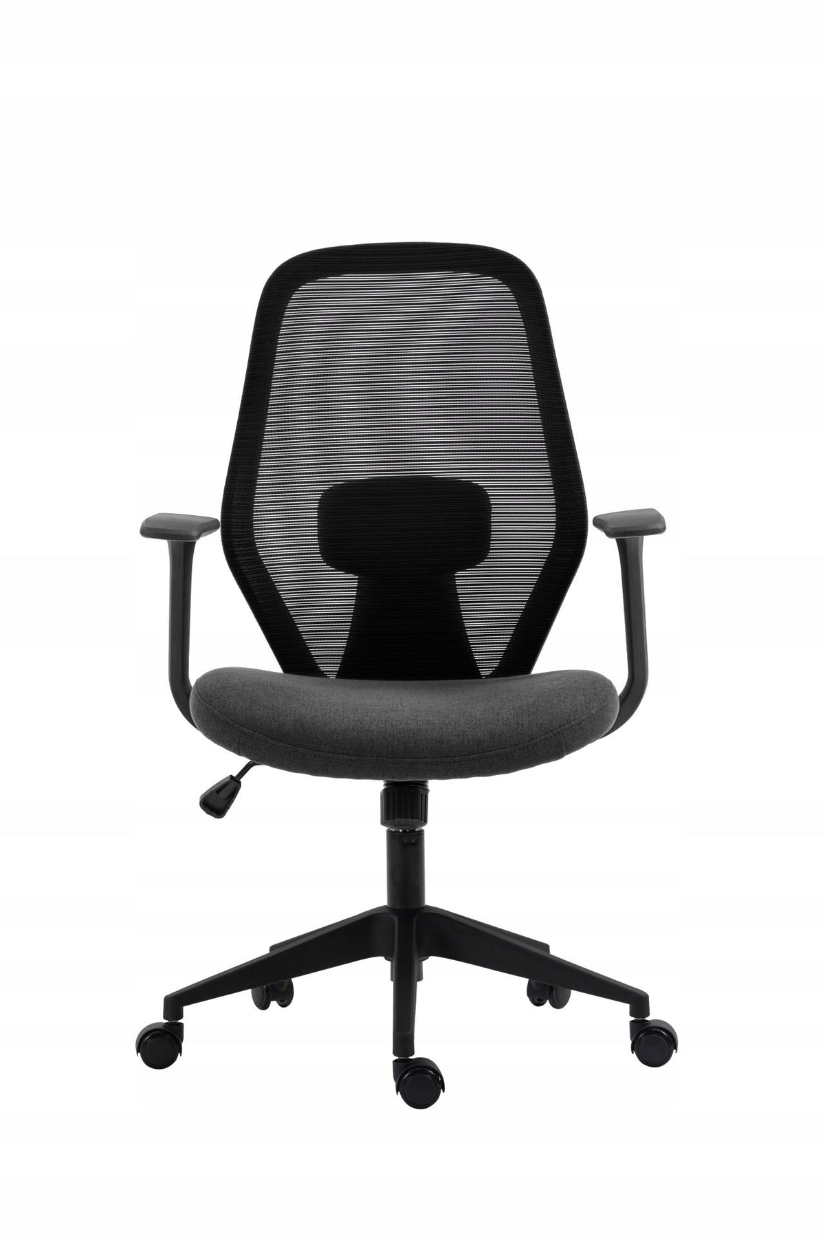 Black and Grey Swivel Office Chair Adjustable on Wheels Modern EAN (GTIN) 5904647467712