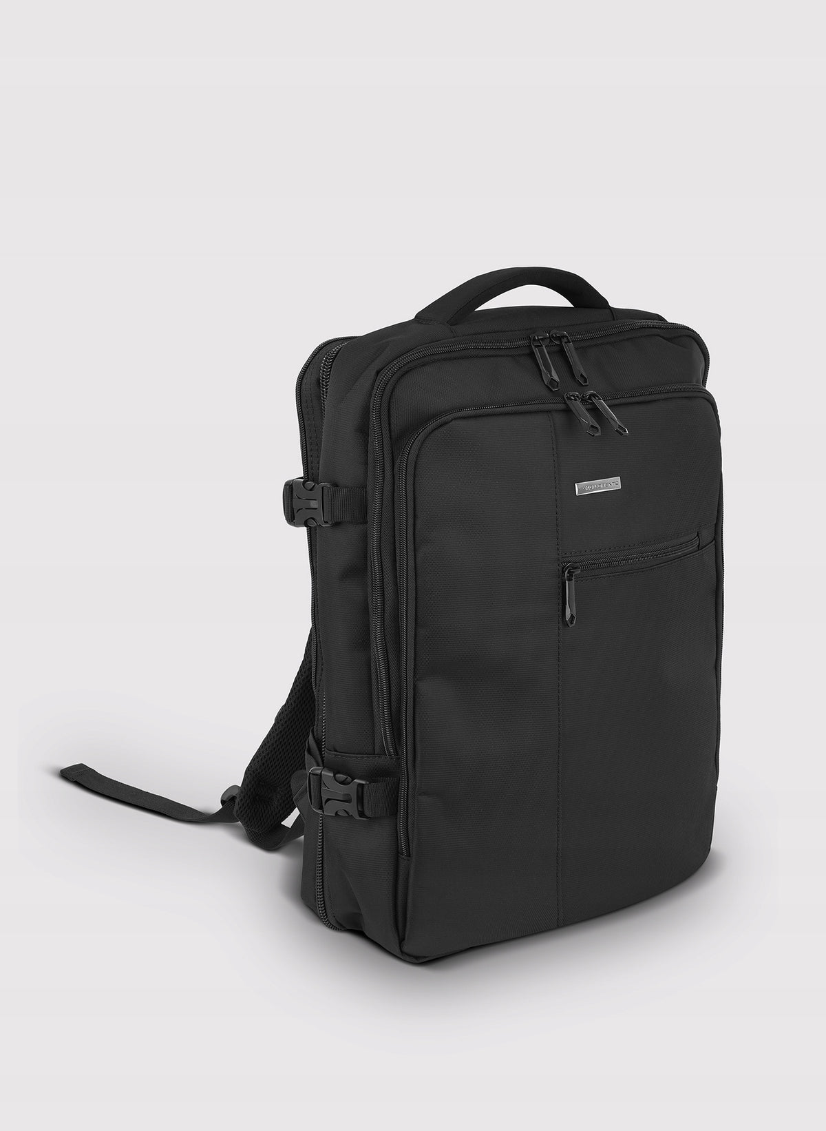 Black functional men's backpack with USB connector Pako Lorente One Size Brand Pako lorente