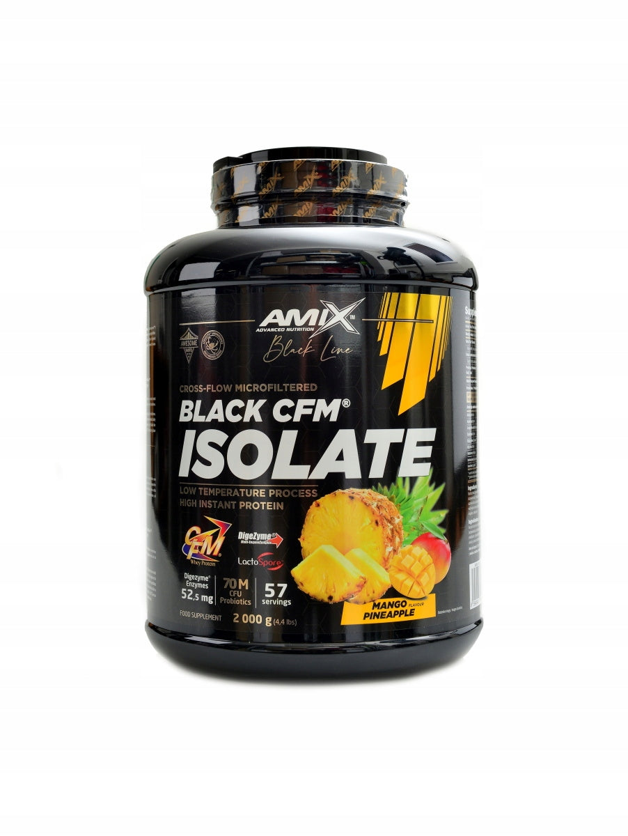 Black line Black CFM isolate 2000 g bombon crunchy Amix nutrition Packaging status original