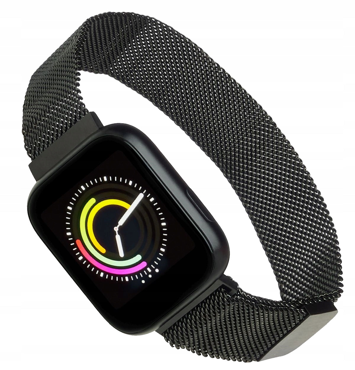 Black smartwatch women's watch on bracelet mesh Garett Eva RT Black