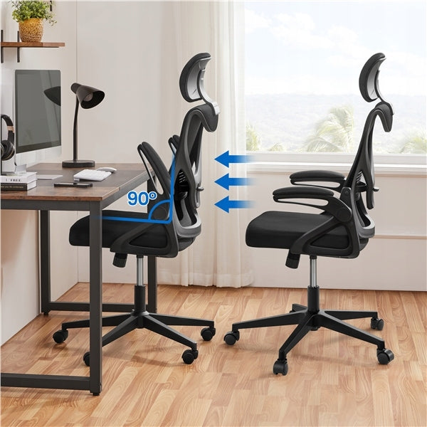 Black swivel chair with headrest and armrests Manufacturer code Y5103139