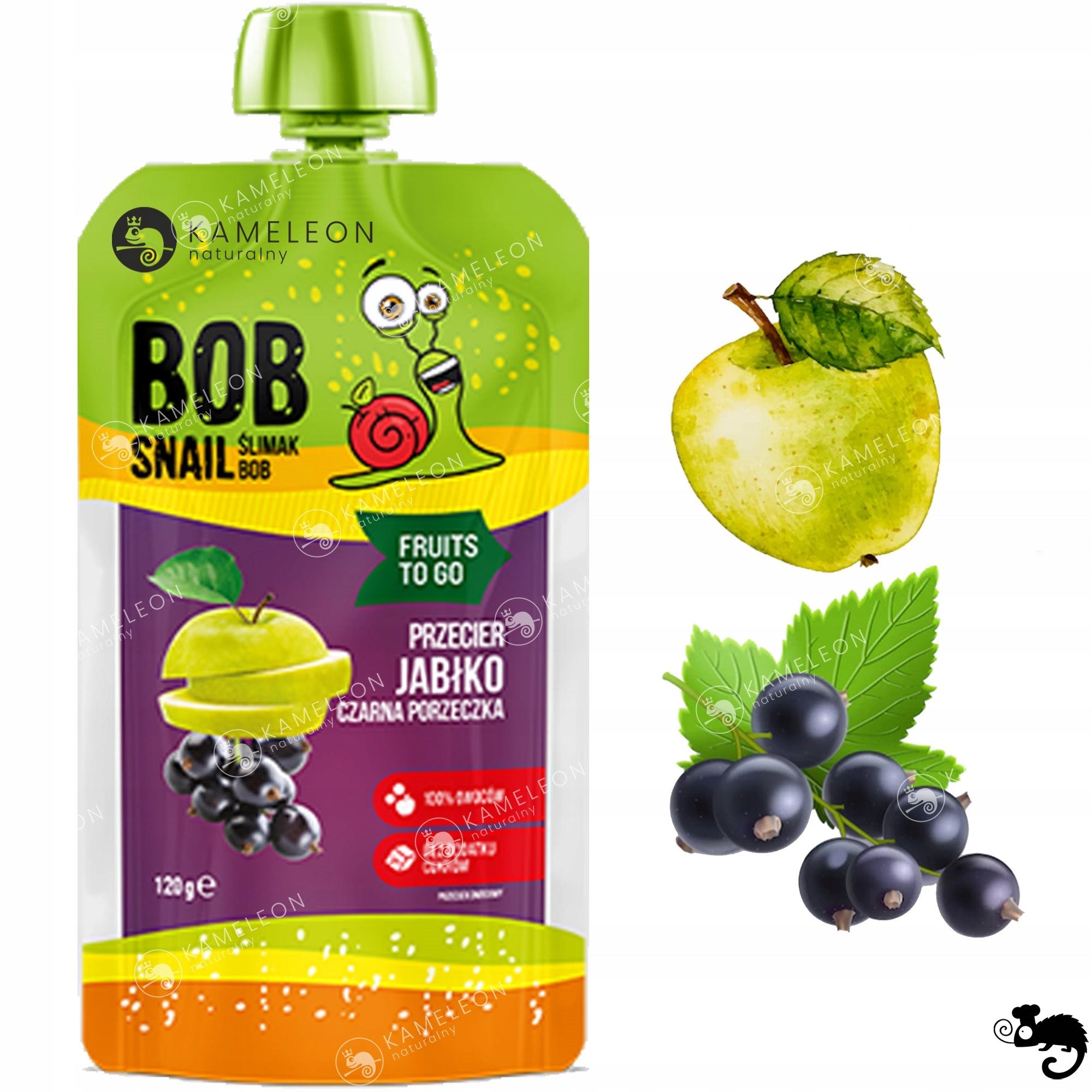 Blackcurrant Banana Mousse Bob Snail 120 g Manufacturer code 4820219346371