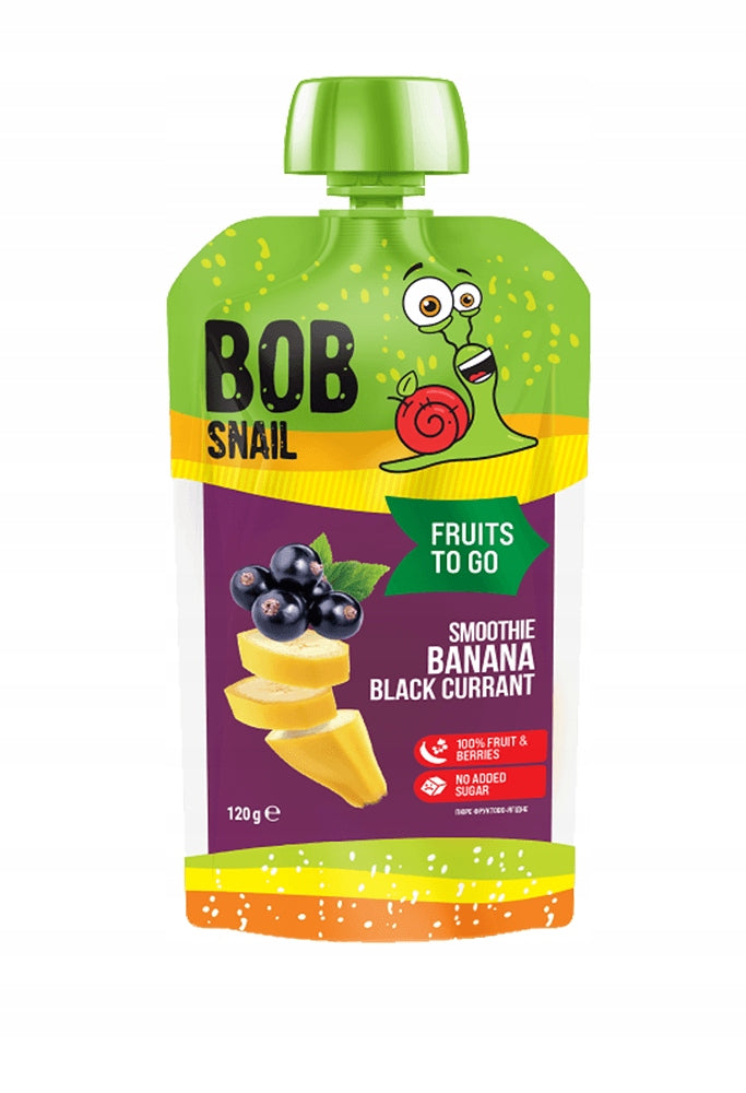 Blackcurrant Banana Mousse Bob Snail 120 g