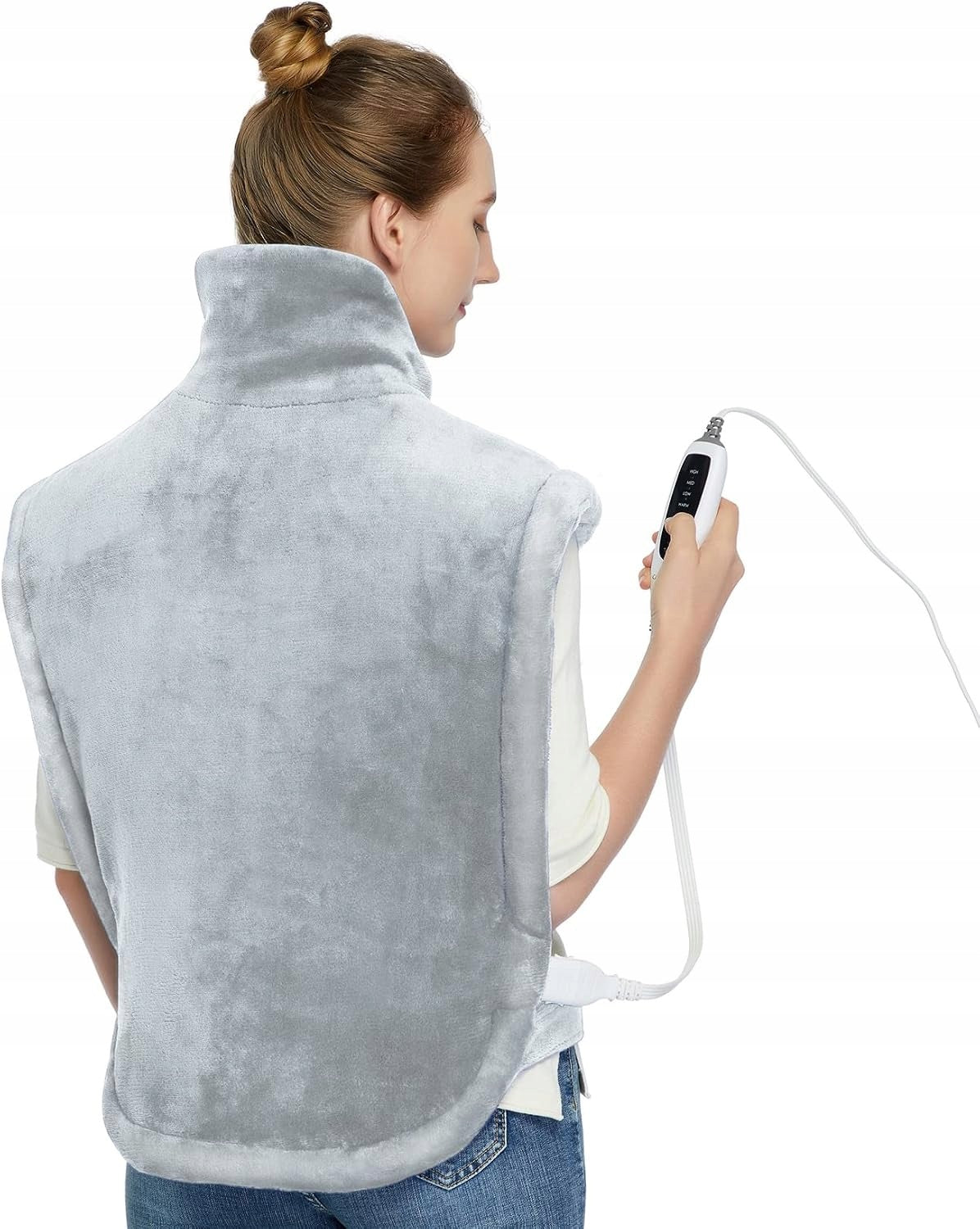 Blanket Electric Heating Cape Back Arms 120W 6 Levels Timer