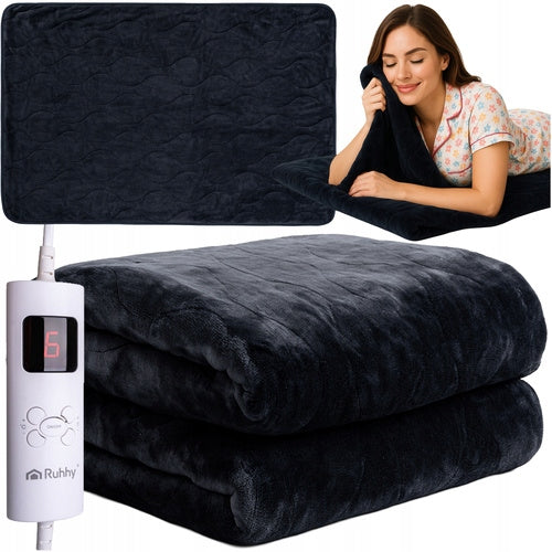Blanket Electric Heating Mat Soft Double 180 x 130 cm 9 Modes Remote Control