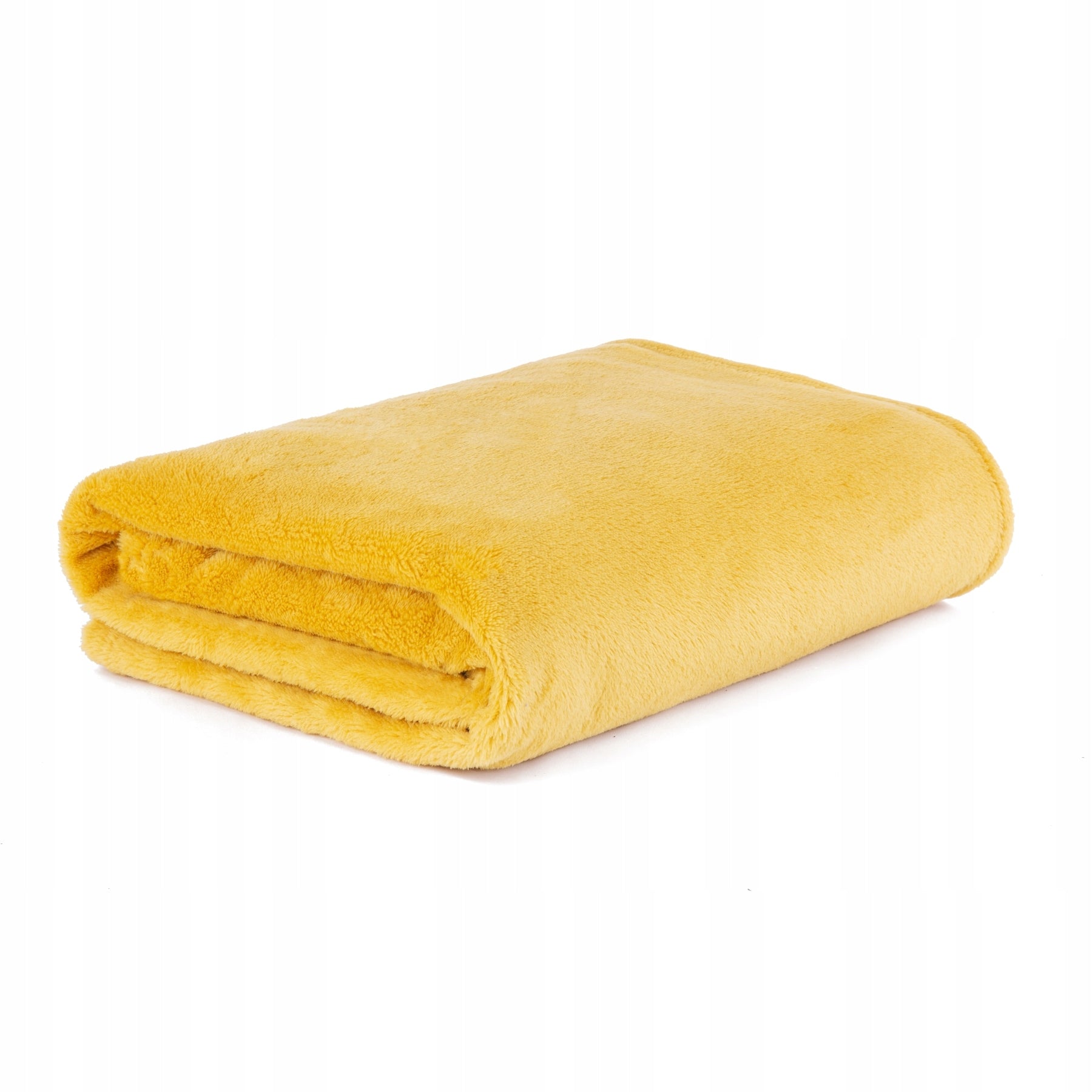 Blanket ROTE thick mustard 150x200 cm HOMLA