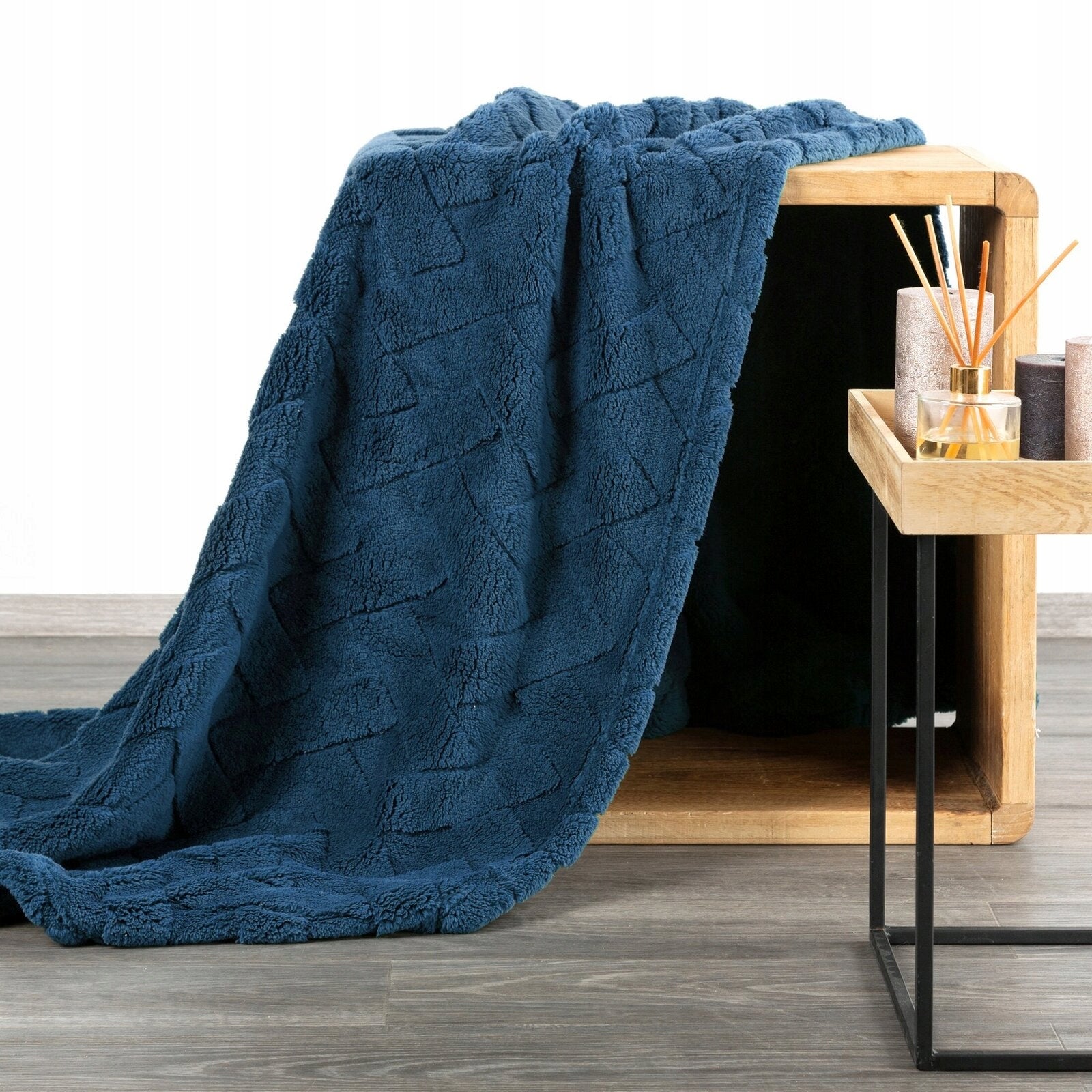 Blanket bedspread 200x220 navy thick soft fluffy Brand Eurofirany