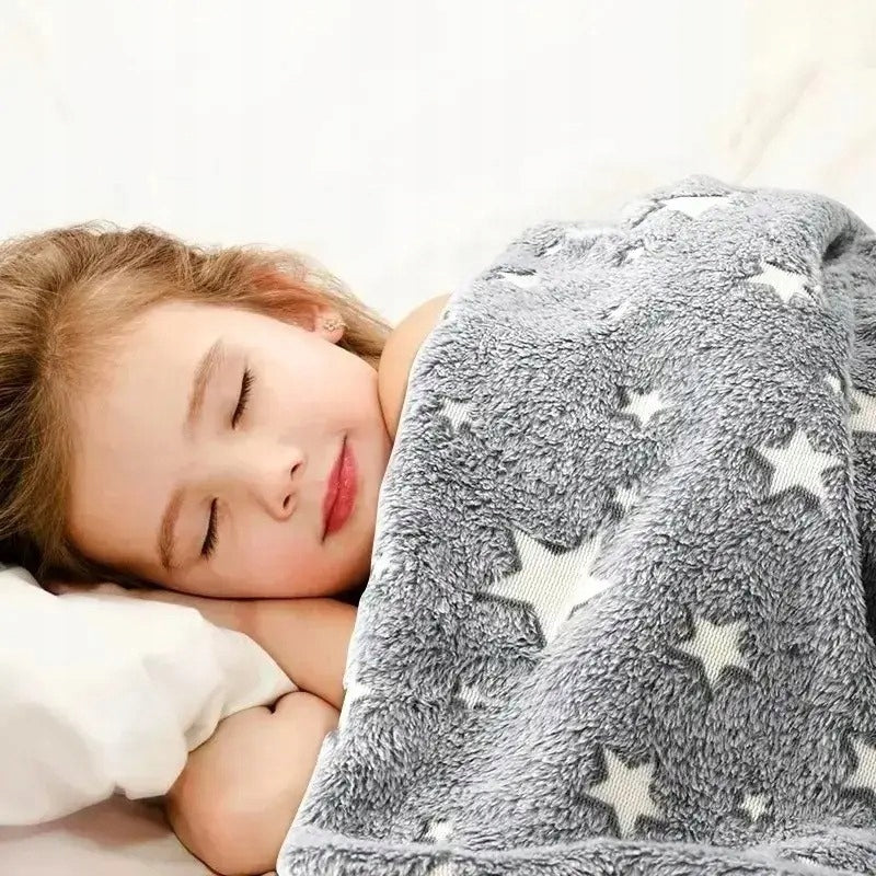Blanket glow-in-the-dark Microfiber Stars Grey Soft 120 x 150 cm EAN (GTIN) 0725657046217