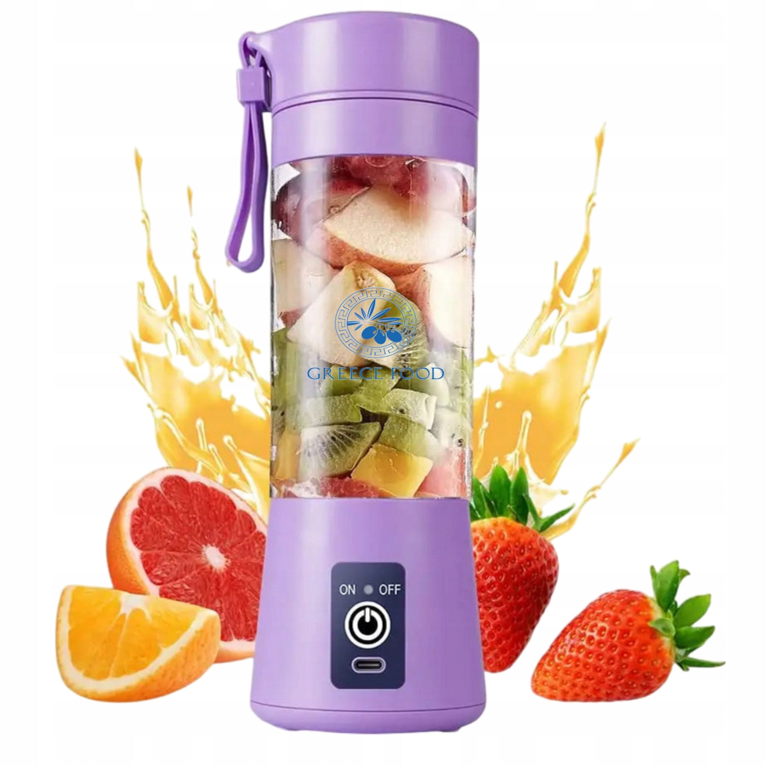 Blender, Cup Juice Mixer Portable, Handheld 380ml Purple