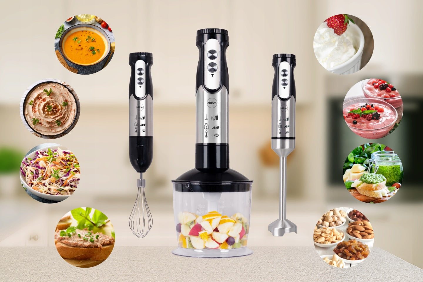 Blender Multifunction Manual Shredder Set Strong 1200W HR250 Manufacturer code HR250