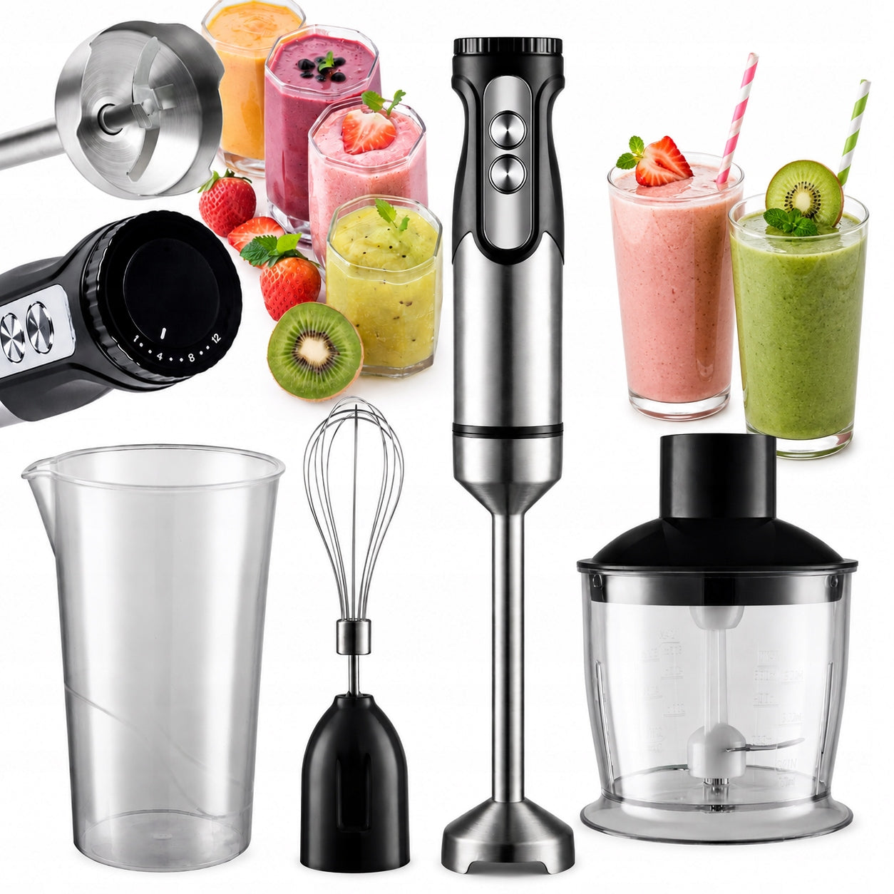 Blender Multifunction Manual Shredder Set Strong 1200W HR250