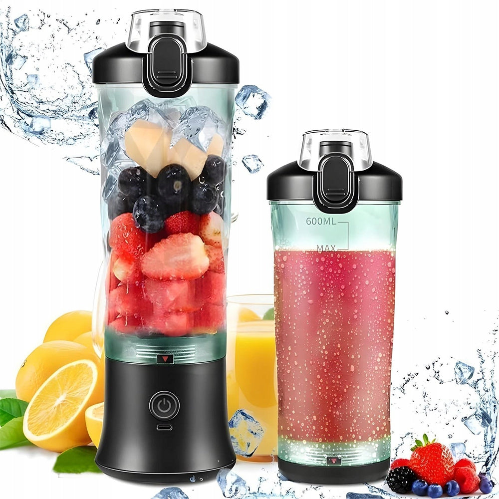 Blender Portable Wireless Tourist Smoothie Cocktail Bottle 600ml