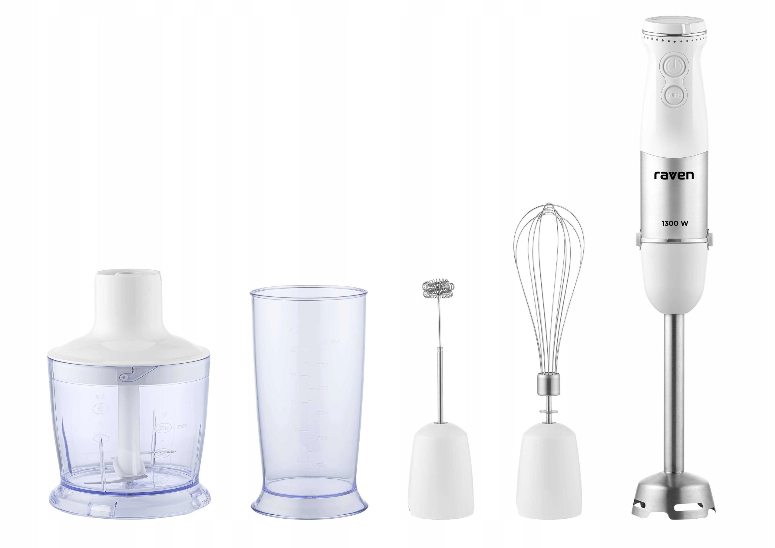 Blender Raven EBR008 1300W 5in1 Shredder Mixing Beating Foaming
