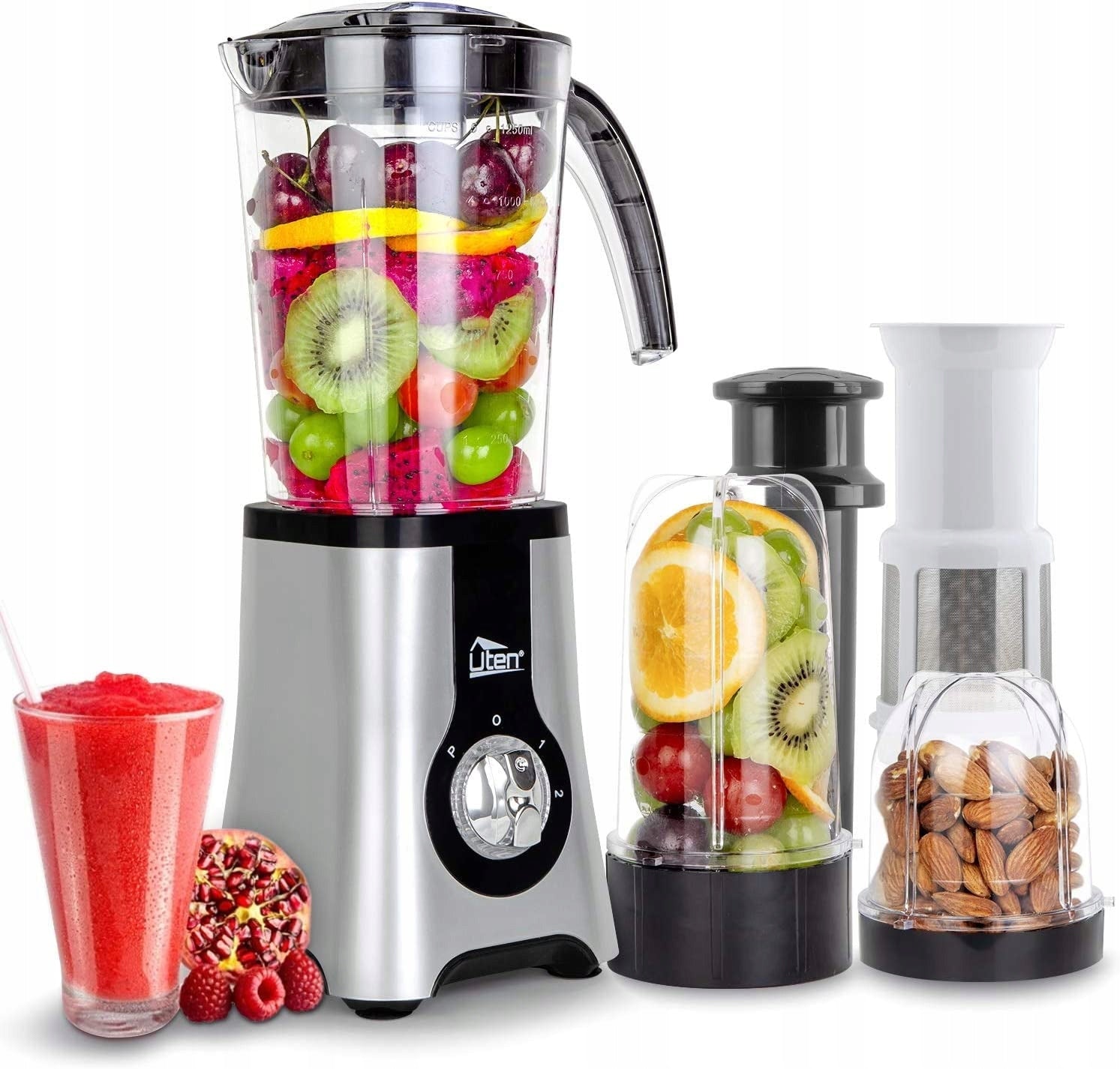 Blender Smoothie Uten 1,25L 220W Ice Crushing Pulse