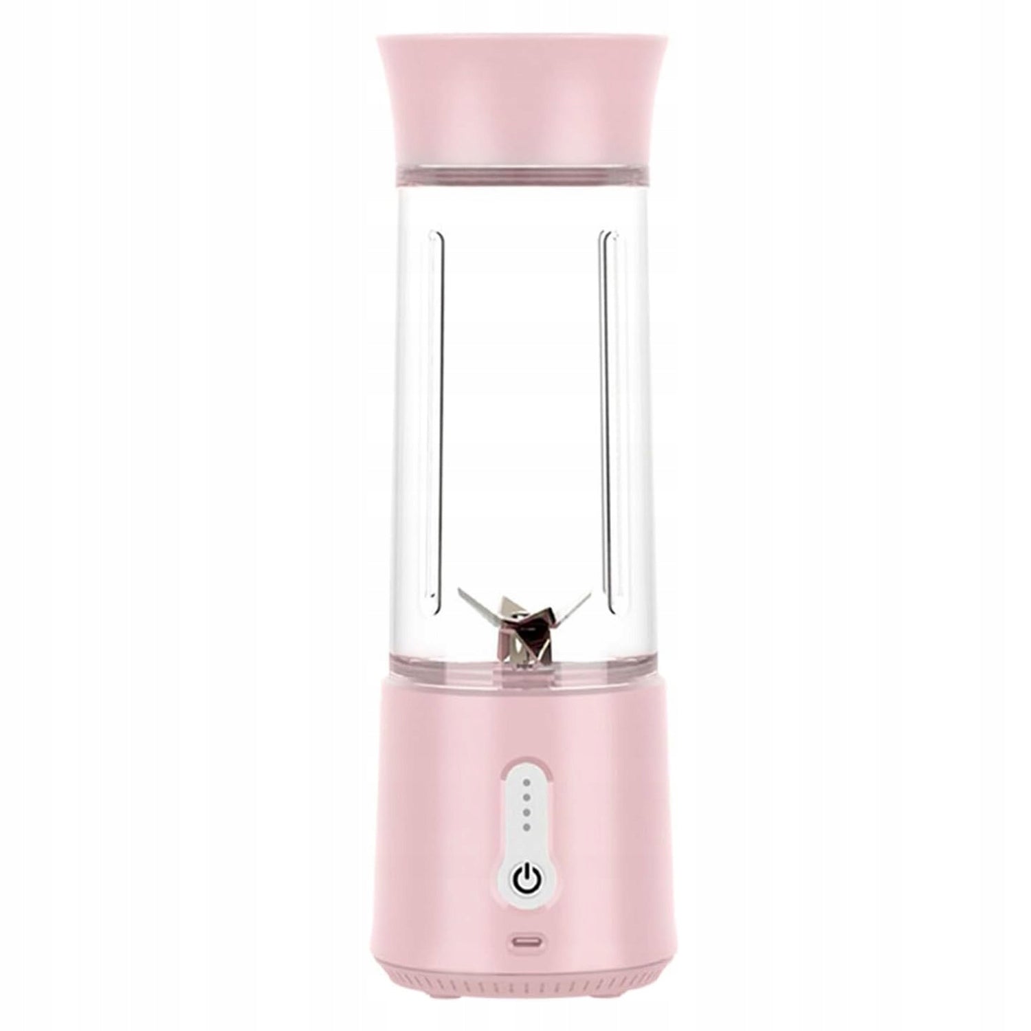 Blender Tourist Glass Cup 500ml 150W Portable sports Wireless USB PINK