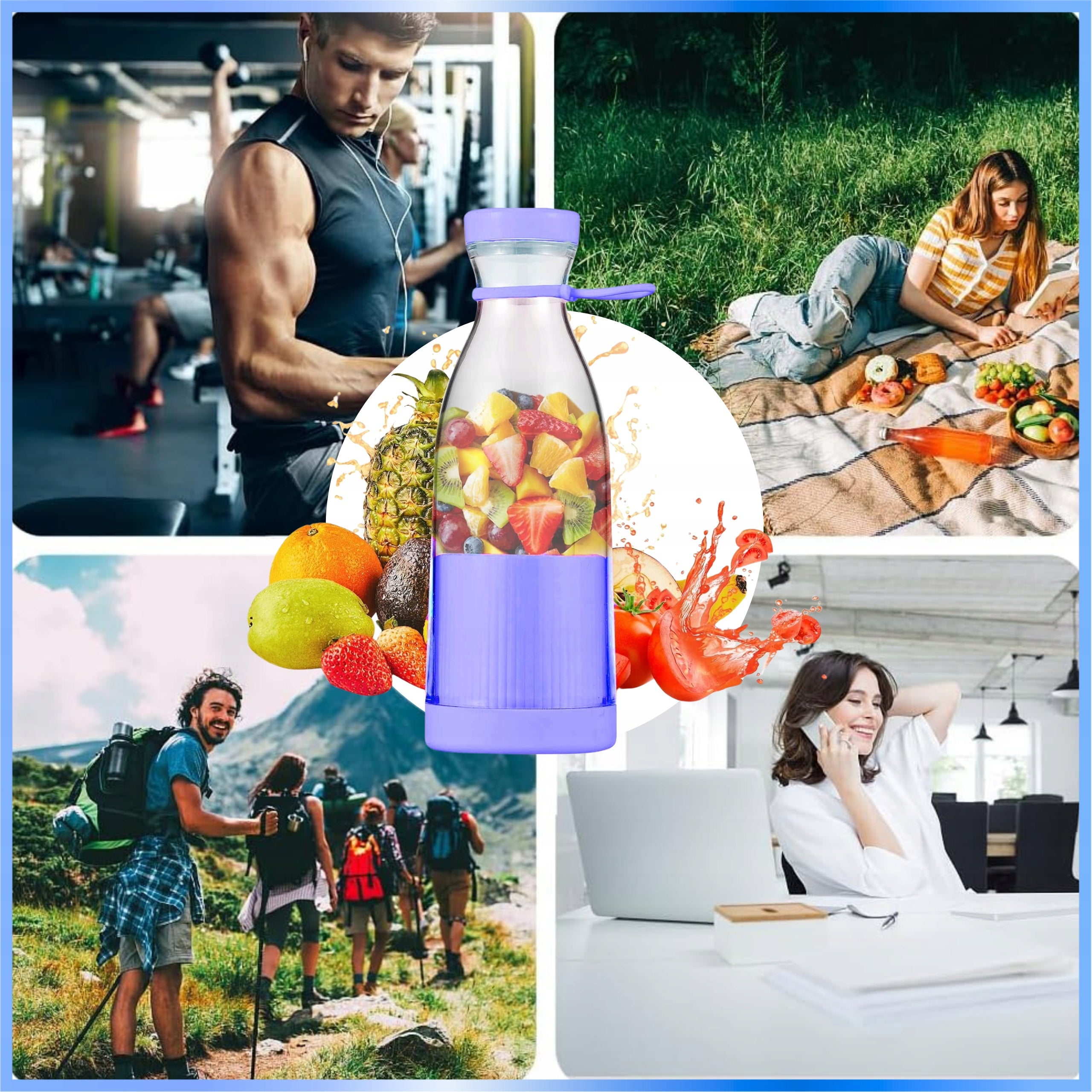 Blender Wireless Portable Chalice 420ml for Smoothie Cocktails Manufacturer code Mikser Do Smoothie Koktajli Kielichowy Eddcom