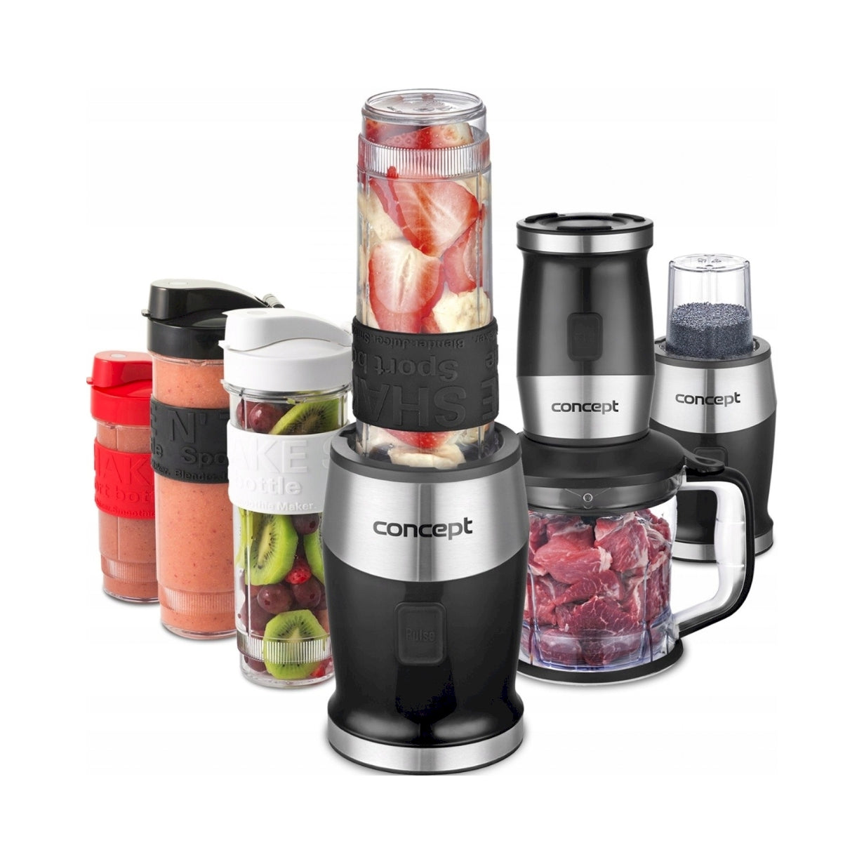 Blender cup mixer Concept SM3390 700 W black + coffee poppy grinder