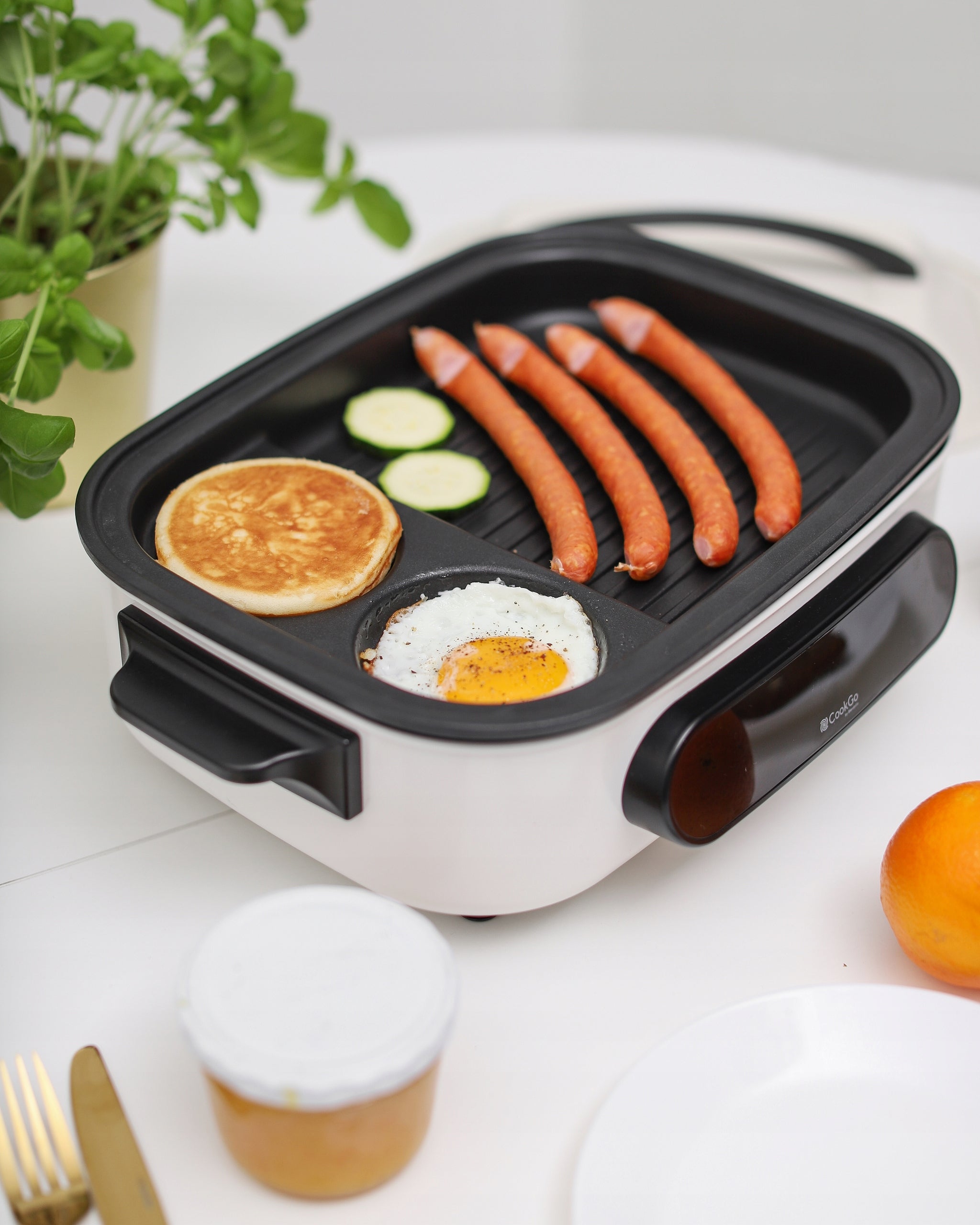 BlendyGo Multicooker Stove Portable Multigrill Fryer Without Fat Packaging status original