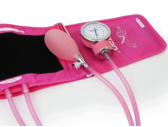 Blood Pressure Monitor Hand Clock Cuff 22-42cm D-Ring Bag SCIAN Pink Manufacturer code B0F18GHFH1