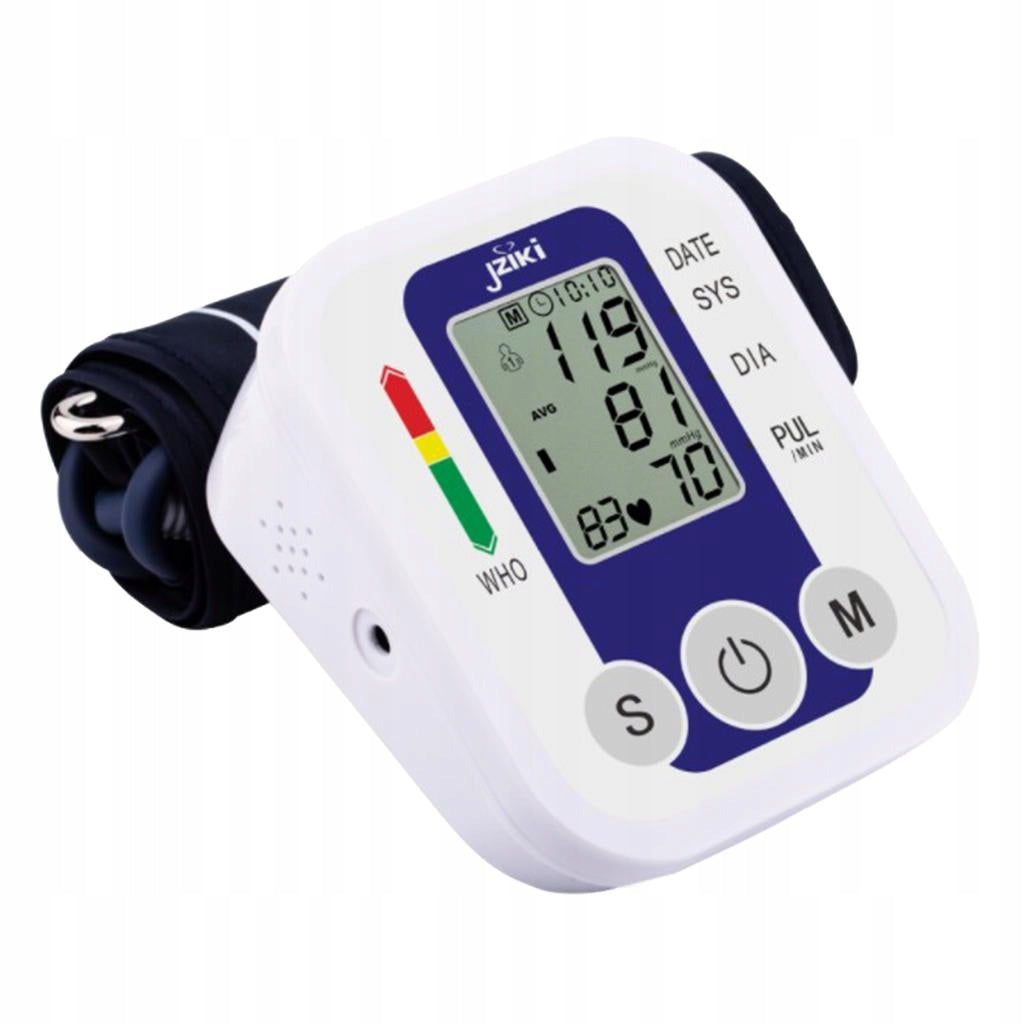 Blood Pressure Monitor Upper Arm Digital BP Monitor Fully Automatic Blue Medical device no