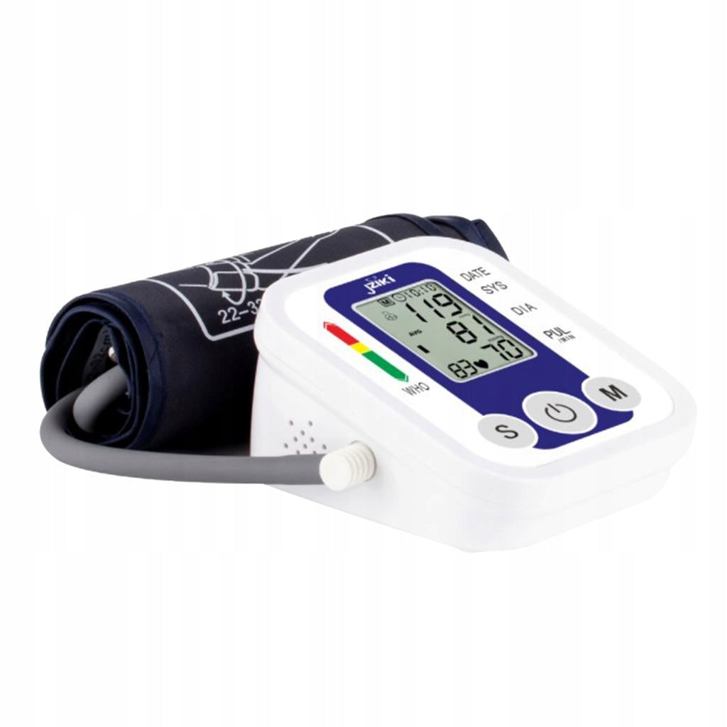 Blood Pressure Monitor Upper Arm Digital BP Monitor Fully Automatic Blue