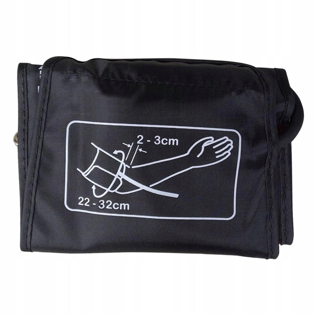 Blood Pressure Replacement Cuff with Tube for Arm 22-32cm Black
