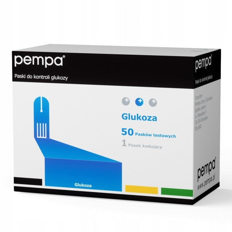 Blood glucose measuring strips Pempa BK6-G - 50 pieces Packaging status original