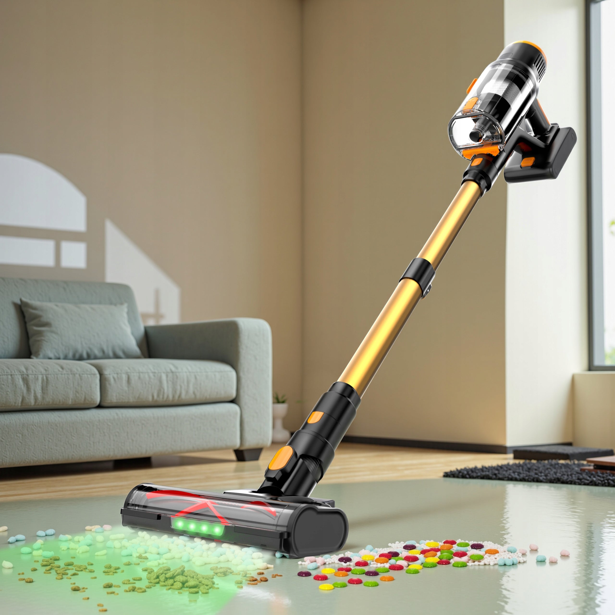 Blossom DSV112A Cordless Upright Vacuum Cleaner 550W 50kPa Gold Manufacturer code Blossom DSV112A 550W